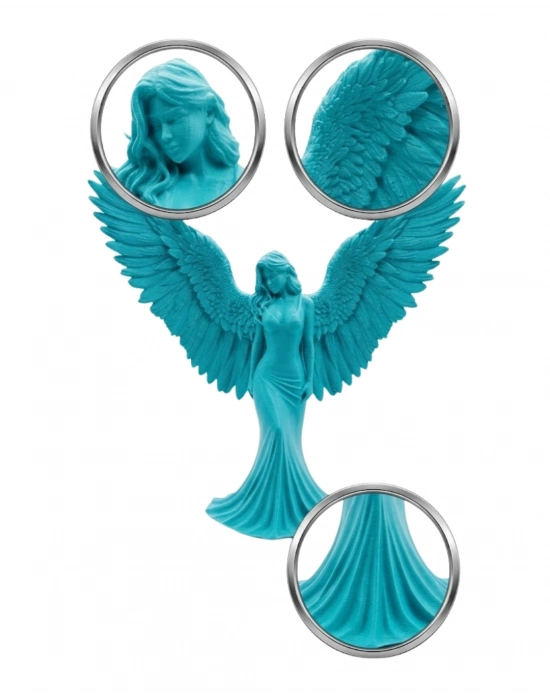 3D MELEK İNSAN TURKUAZ