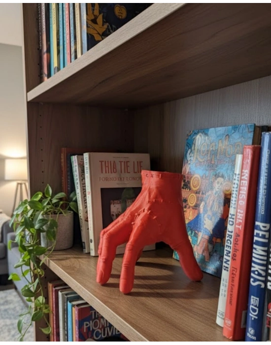 ® 3D Modern Kırmızı El Obje 17x16 cm Ev ve Ofis Dekorasyonu