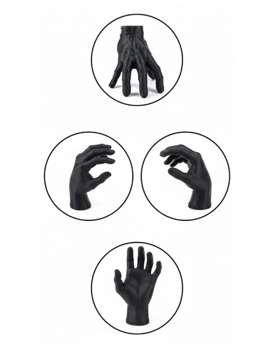 ® 3D Modern Siyah El Biblo 17x16 cm Ev ve Ofis Dekorasyonu