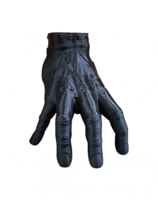 3D Modern Siyah El Heykeli 27x22 cm Konsol ve Raf Üstü Dekor