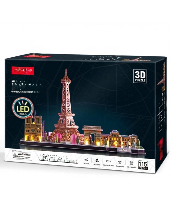 3D Puzzle 115 Parça LED Işıklı