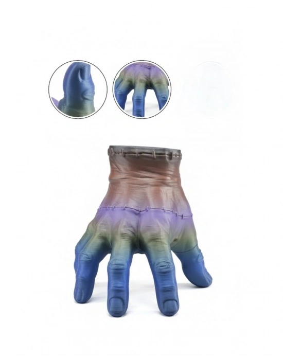 ® 3D Renk Geçişli El Obje 27x22 cm Büyük Boy Ev Dekorasyonu