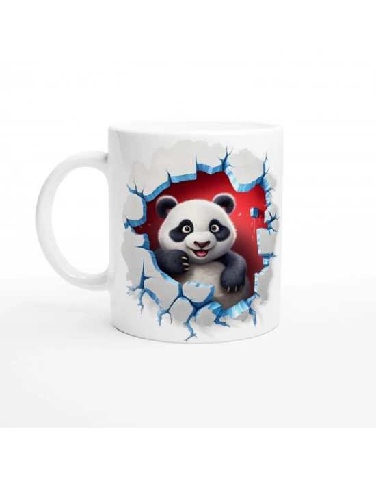 3D Sevimli Panda Baskılı Kupa Bardak