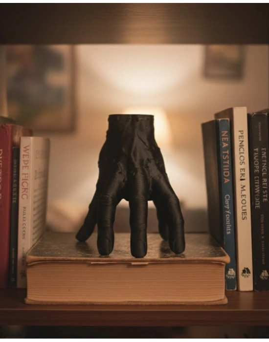 ® 3D Siyah El Tasarım Dekor 27x22 cm Büyük Boy Statement Obje