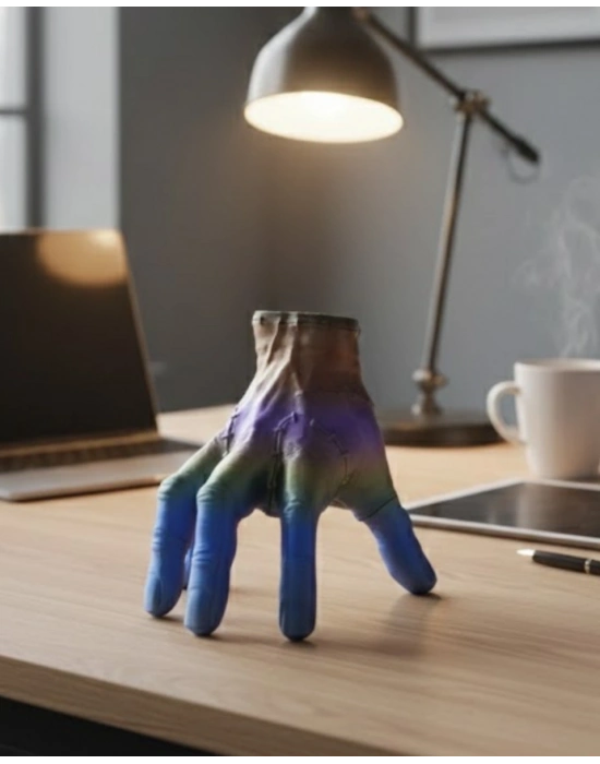 ® 3D Tasarım Rengarenk El Biblo 27x22 cm Özgün ve Şık Aksesuar