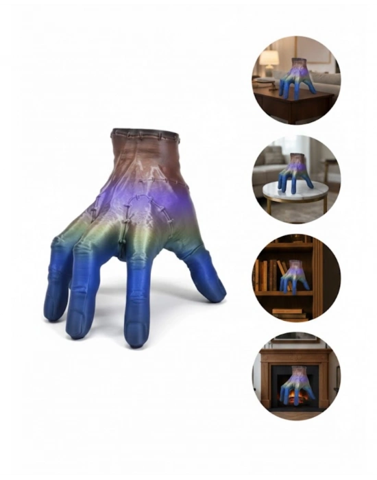 ® 3D Tasarım Rengarenk El Biblo 27x22 cm Özgün ve Şık Aksesuar