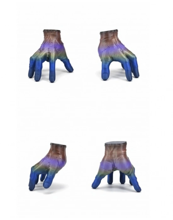 ® 3D Tasarım Rengarenk El Biblo 27x22 cm Özgün ve Şık Aksesuar