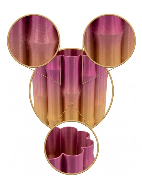 3D ÜRÜN MOR SARI VAZO