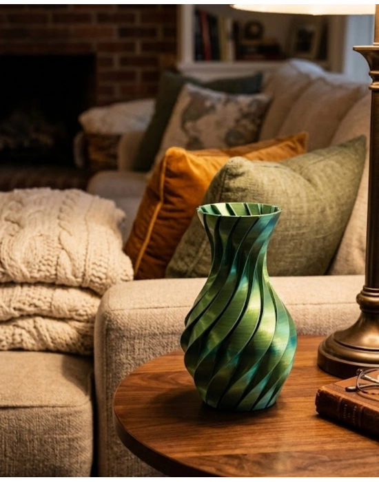 3D ÜRÜN SPİRAL VAZO