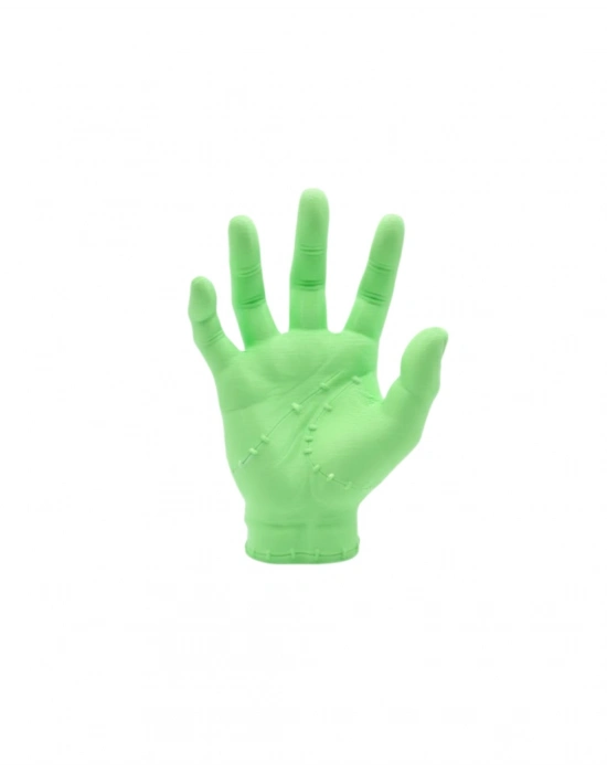 ® 3D Yeşil El Dekoratif Heykel 27x22 cm Büyük Boy Modern Tasarım