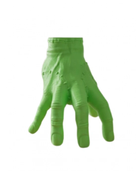 ® 3D Yeşil El Tasarım Dekor 27x22 cm Büyük Boy Şık Obje