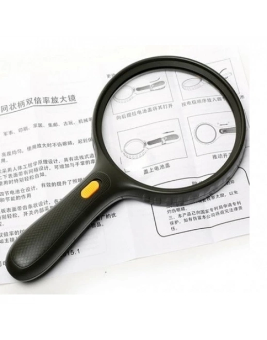 3led Işıklı,1.8x5x 138mm Lenslı Büyüteç