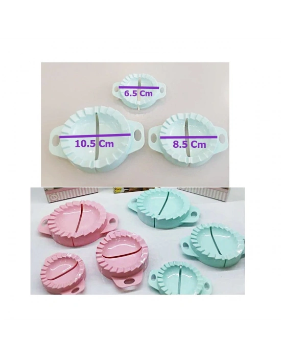 ®  3lü Çiğ börek kurabiye Hamur İşi Ravioli Kesme Kalıbı Aparatı