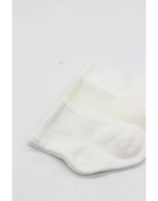 3lü Penye Soket Çorap 10132 Ekru