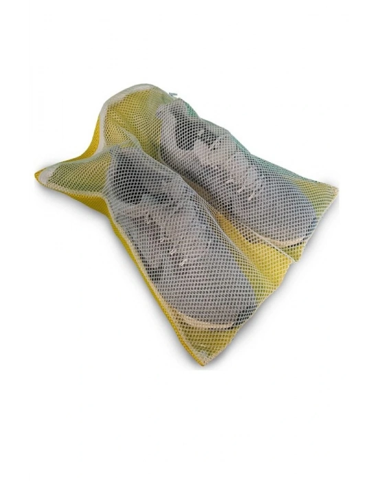 3lü Yıkama File Seti - Ayakkabı Filesi-plastik Aparatlı Sütyen Yıkama- Çamaşır Yıkama Filesi