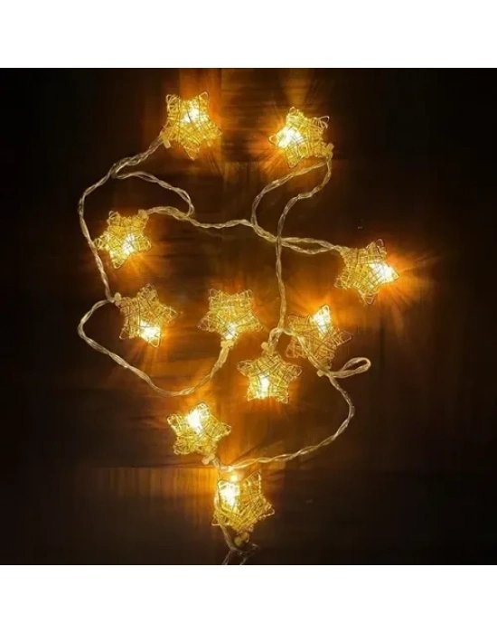 3m 20 LED Pilli Yıldız Led