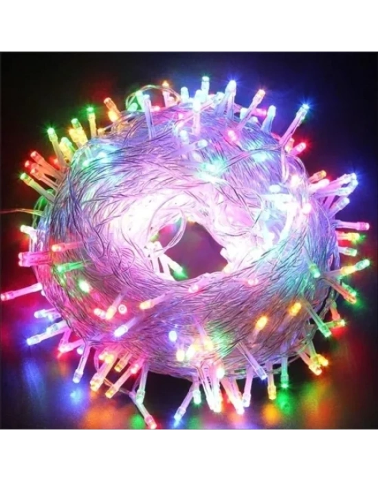 3m 20 Led RGB 2 Kademeli Şeffaf Kablo