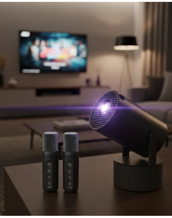 ® 3ü1 Arada Projeksiyon Karaoke ve Bluetooth Hoparlör