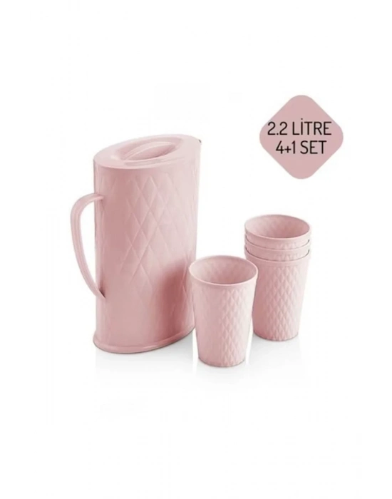 4+1 Sürahi Ve Bardak Su Seti 2.2 Lt