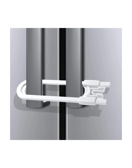 4 Adet Çocuk Koruma Kilidi - Slide Dolap Çekmece Kilidi Sürgülü Kilit