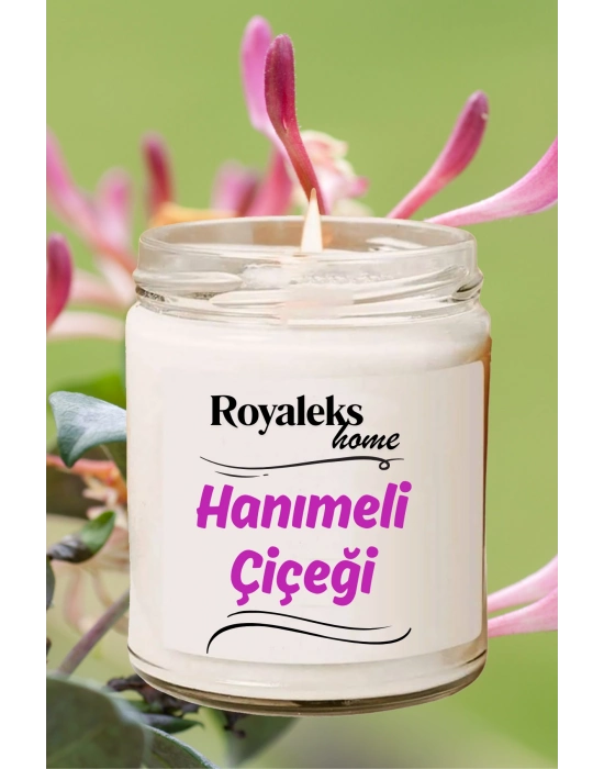 4 Adet Doğal Özel Seri Kokulu Dekoratif Kavanoz Mum 4X210 cc - Çiçek Seti - RYL