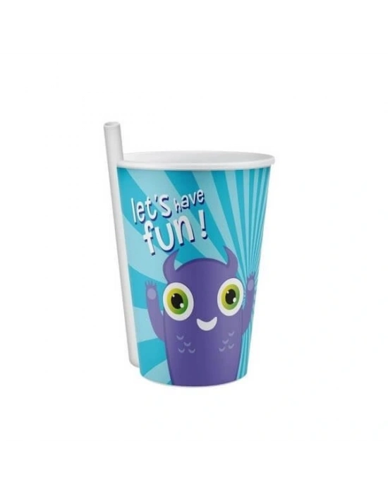 4 Adet Kendinden Pipetli Bardak 400 Ml