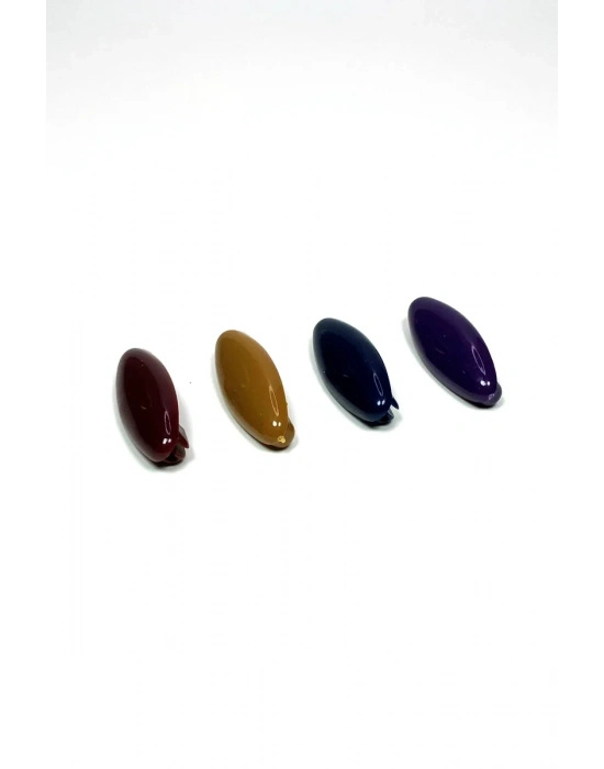 4 Adet Plastik Çengelli Eşarp Ve Şal İğnesi Karışık Renkler 4 cm