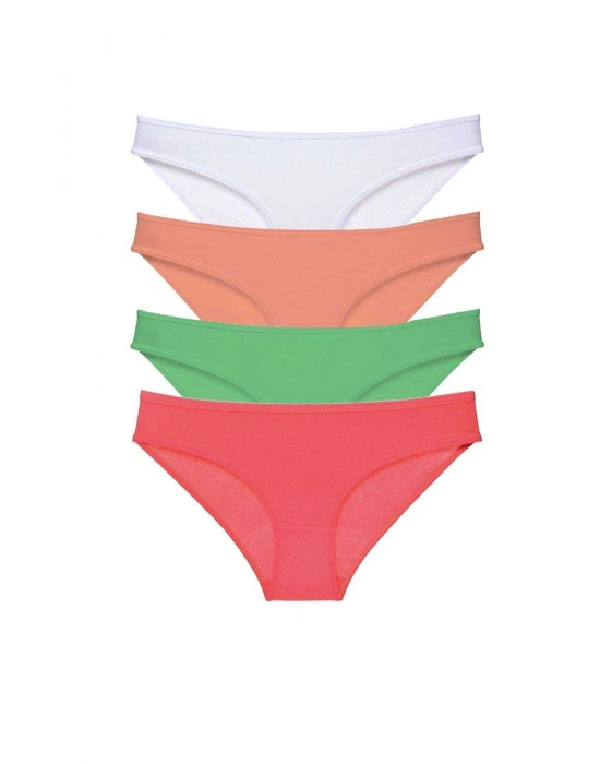 4 adet Süper Eko Set Likralı Kadın Slip Külot 526