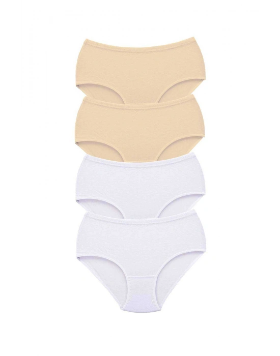 4 Adet Tutku Kadın Yüksek Bel Bato Kalın Lastik Külot S9