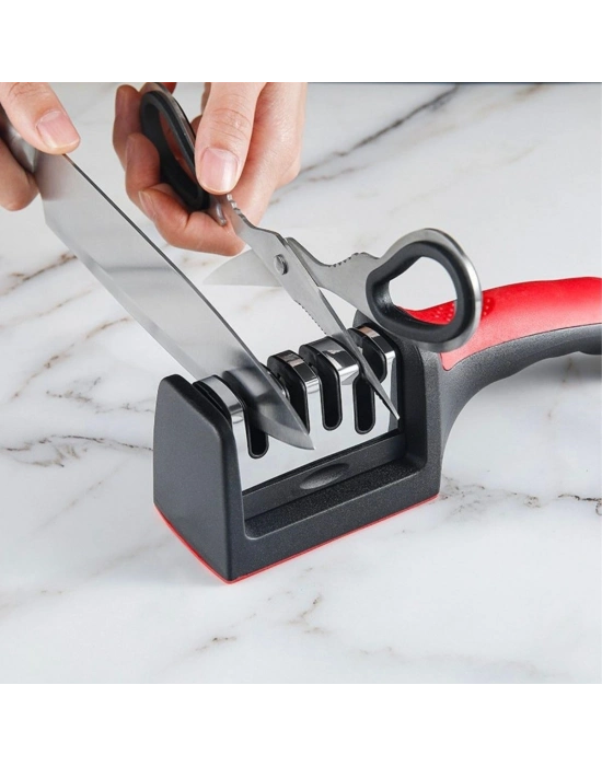 ®   4 Aşamaları Kaymaz Taban Hızlı Bıçak Makas Bileme Aracı