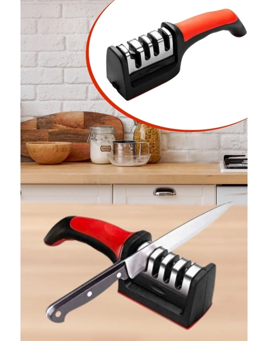 ®   4 Aşamaları Kaymaz Taban Hızlı Bıçak Makas Bileme Aracı