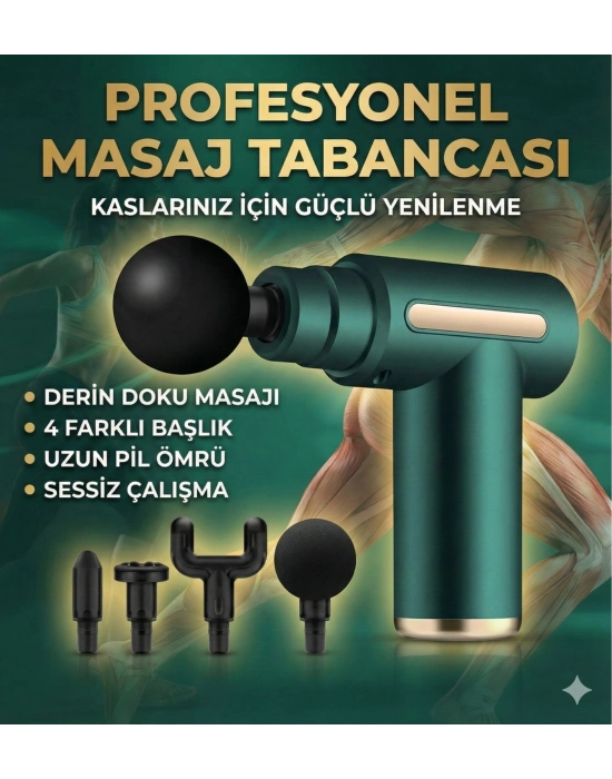 4 Başlıklı 6 Kademeli Titreşimli Şarjlı Mini Masaj Aleti