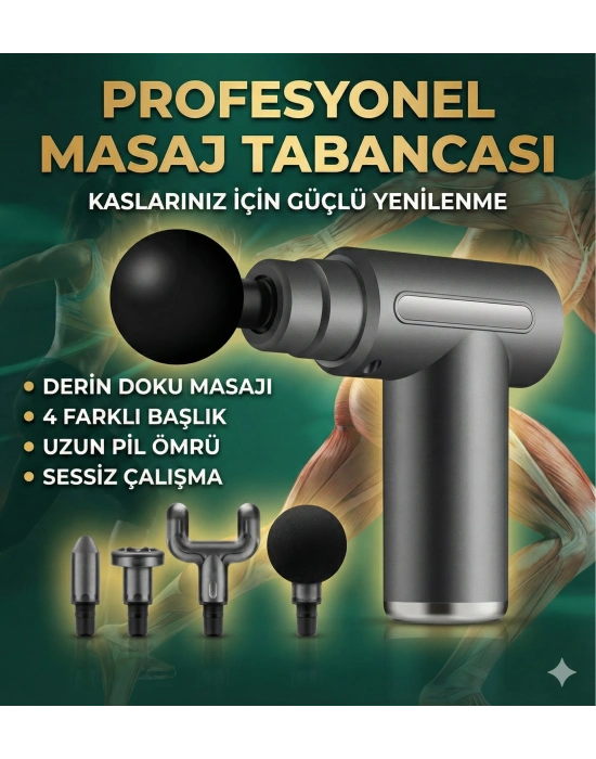 4 Başlıklı 6 Kademeli Titreşimli Şarjlı Mini Masaj Aleti