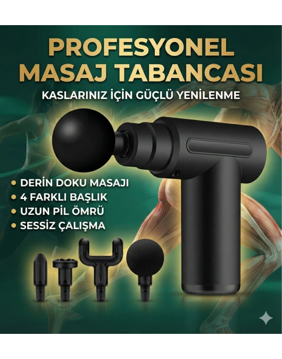 4 Başlıklı 6 Kademeli Titreşimli Şarjlı Mini Masaj Aleti