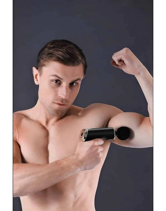 ® 4 Başlıklı Darbeli Şarjlı Masaj Aleti Tabancası Kablosuz