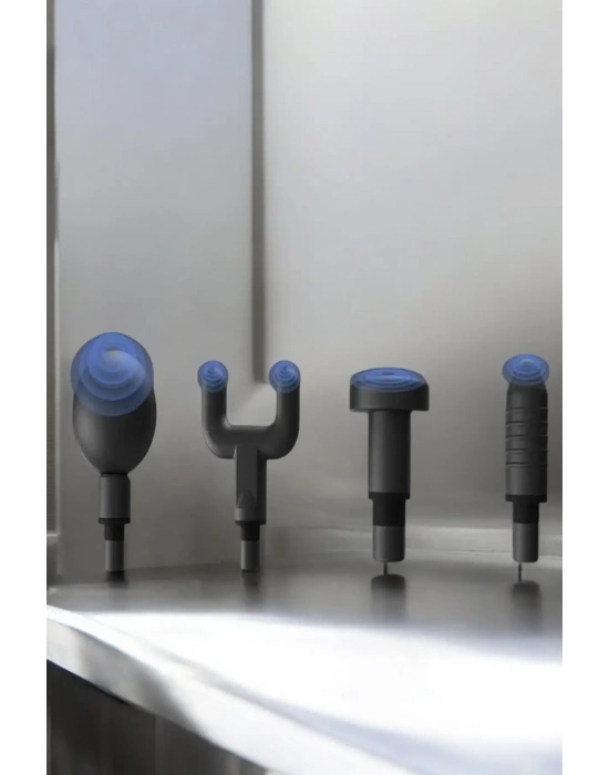 4 Başlıklı Darbeli Şarjlı Masaj Aleti Tabancası Kablosuz