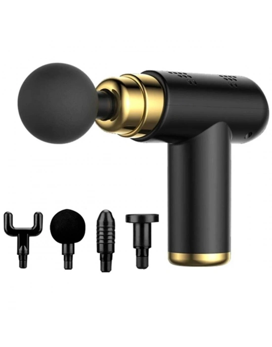 ®  4 Başlıklı USB Şarj Olabilen Masaj Tabancası