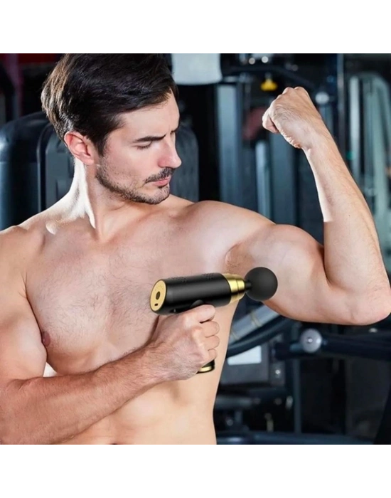 ®  4 Başlıklı USB Şarj Olabilen Masaj Tabancası