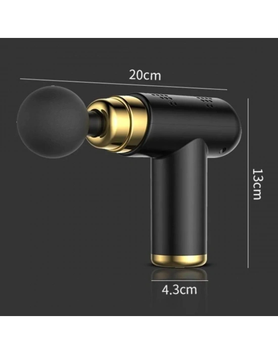 ®  4 Başlıklı USB Şarj Olabilen Masaj Tabancası