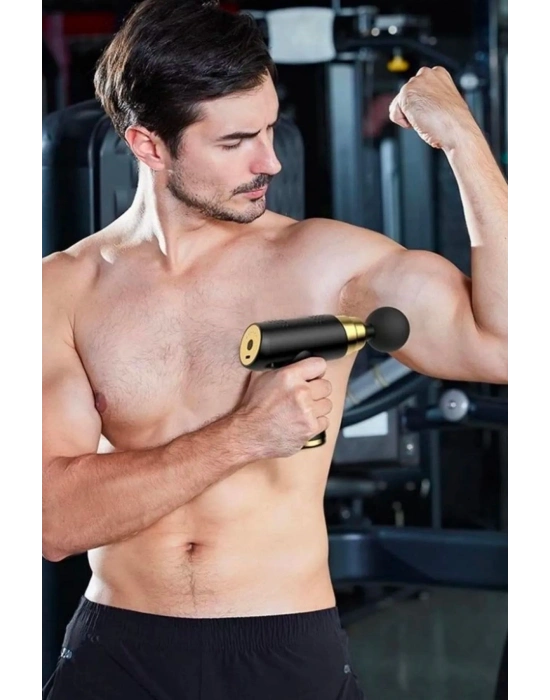 ®  4 Başlıklı USB Şarj Olabilen Masaj Tabancası