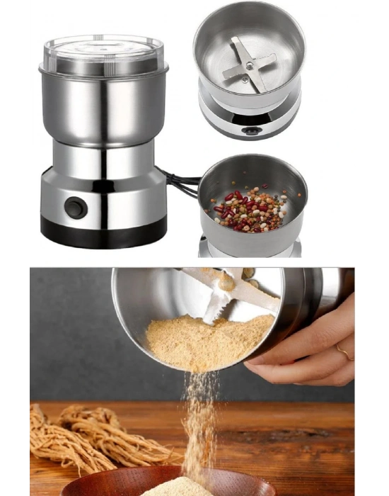 4 Bıçaklı Elektrikli Öğütücü Blender Kahve Fındık Baharat Tahıl Biber Değirmeni