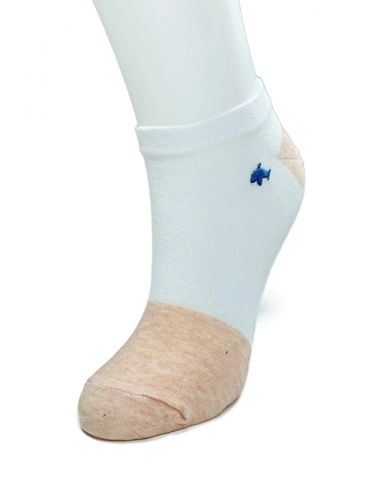 4 Çift Kadın Pamuk Minyatür Baskılı Modern Yumuşak Bilek Çorap