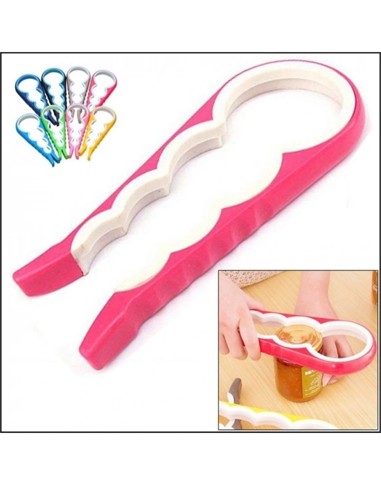 4 Fonksiyonlu Plastik -silikon Şişe Kavanoz Kapağı Açma Aparatı