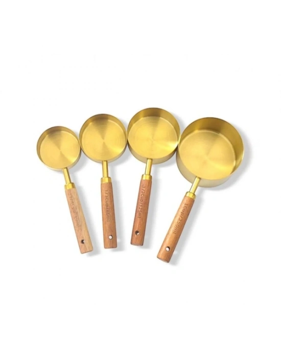 4lü Ahşap Saplı Ölçü Kaşığı