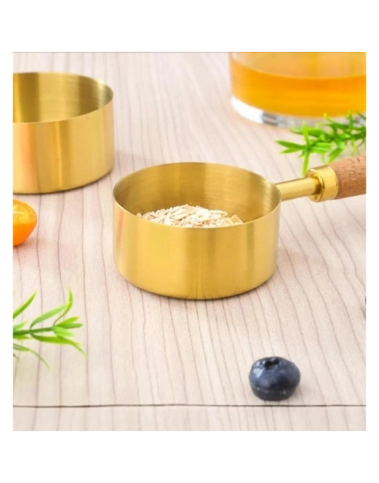 4lü Ahşap Saplı Ölçü Kaşığı