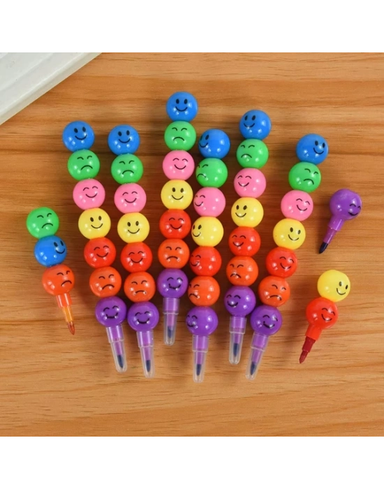 4lü Emojili Yumurtlayan Boya Kalemi Seti