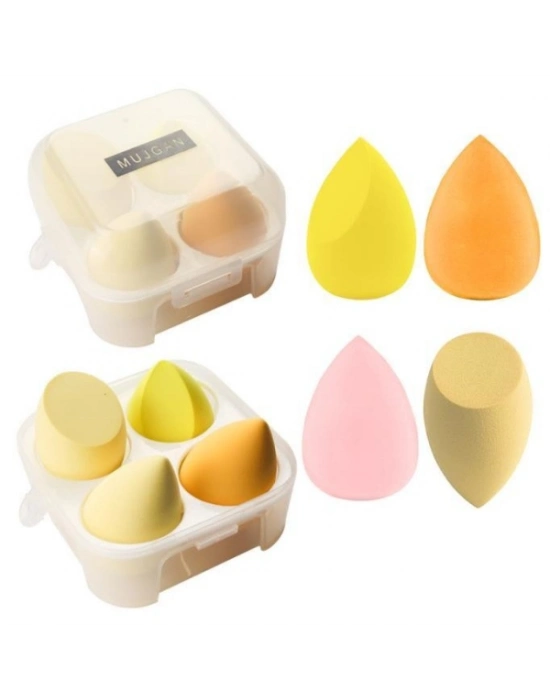 4lü Kapaklı Armut Makyaj Süngeri Seti