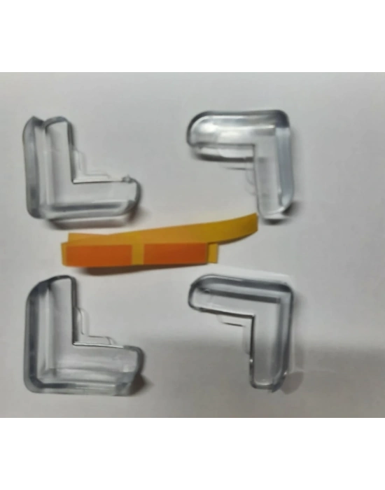 4 Lü Masa Sehpa Köşe Koruyucu Silikon- Çocuk Koruma Aparatı