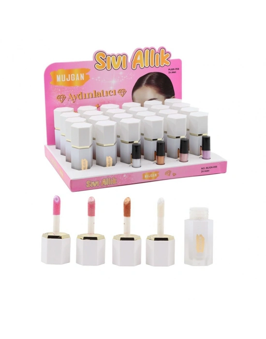 4lü Ruj Şekilli Likit Allık Seti