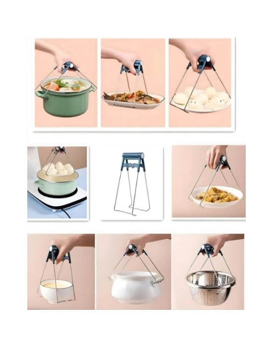 4 Parça Yanma Önleyici Mutfak Seti - Tencere Tabak Tutucu Ve Fırın Eldiveni